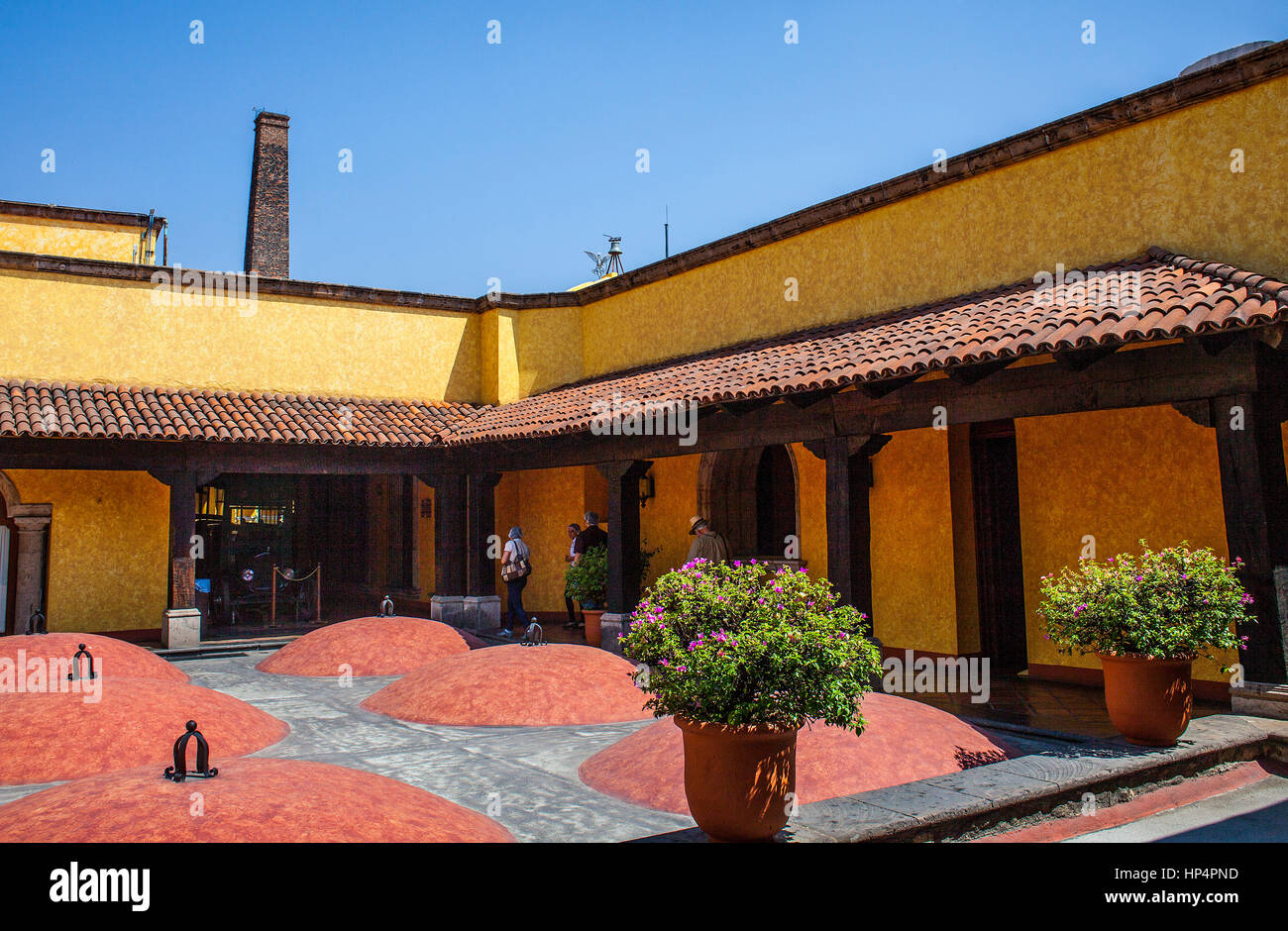 Destilería de tequila José cuervo, tequilera, en el pueblo de tequila