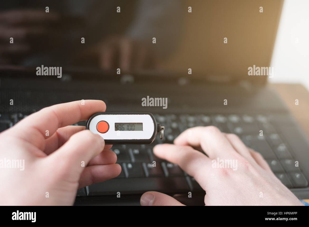 Pin de seguridad bancaria y el teclado del equipo generador Fotografía de  stock - Alamy