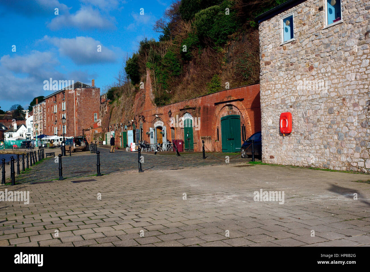 MUELLES DE EXETER Foto de stock