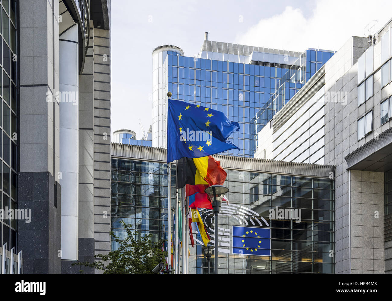 En bruessel europaeisches parlament, Belgien Foto de stock
