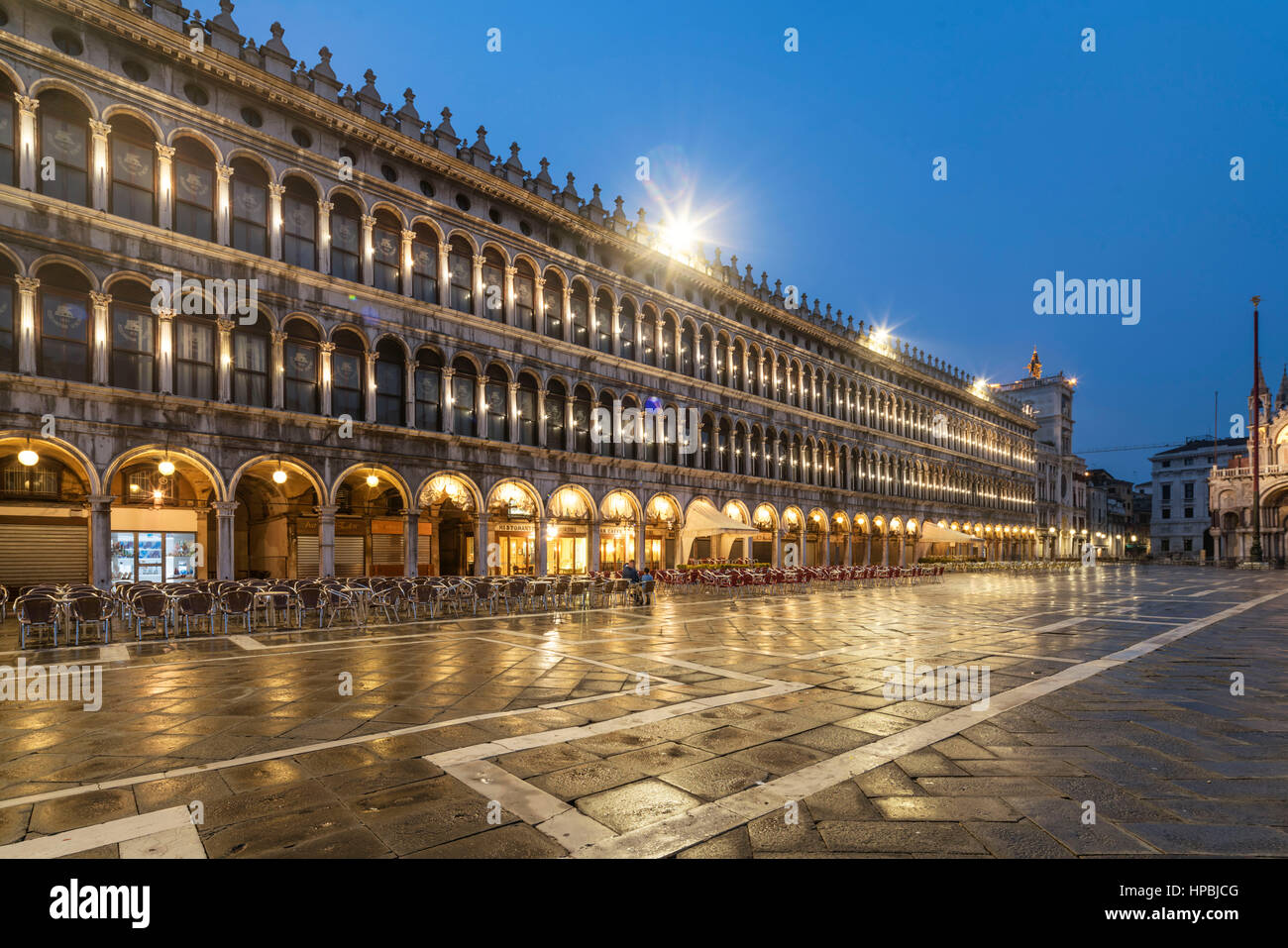 La Piazza San Marco, Venedig, Venezia, Venecia, Italia, Europa Foto de stock