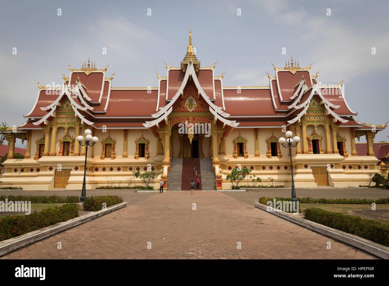 Vientiane, República Democrática Popular Lao - Marzo 23, 2014 en Vientiane, la capital de Laos, a orillas del río Mekong, en el centro-oeste. Foto de stock