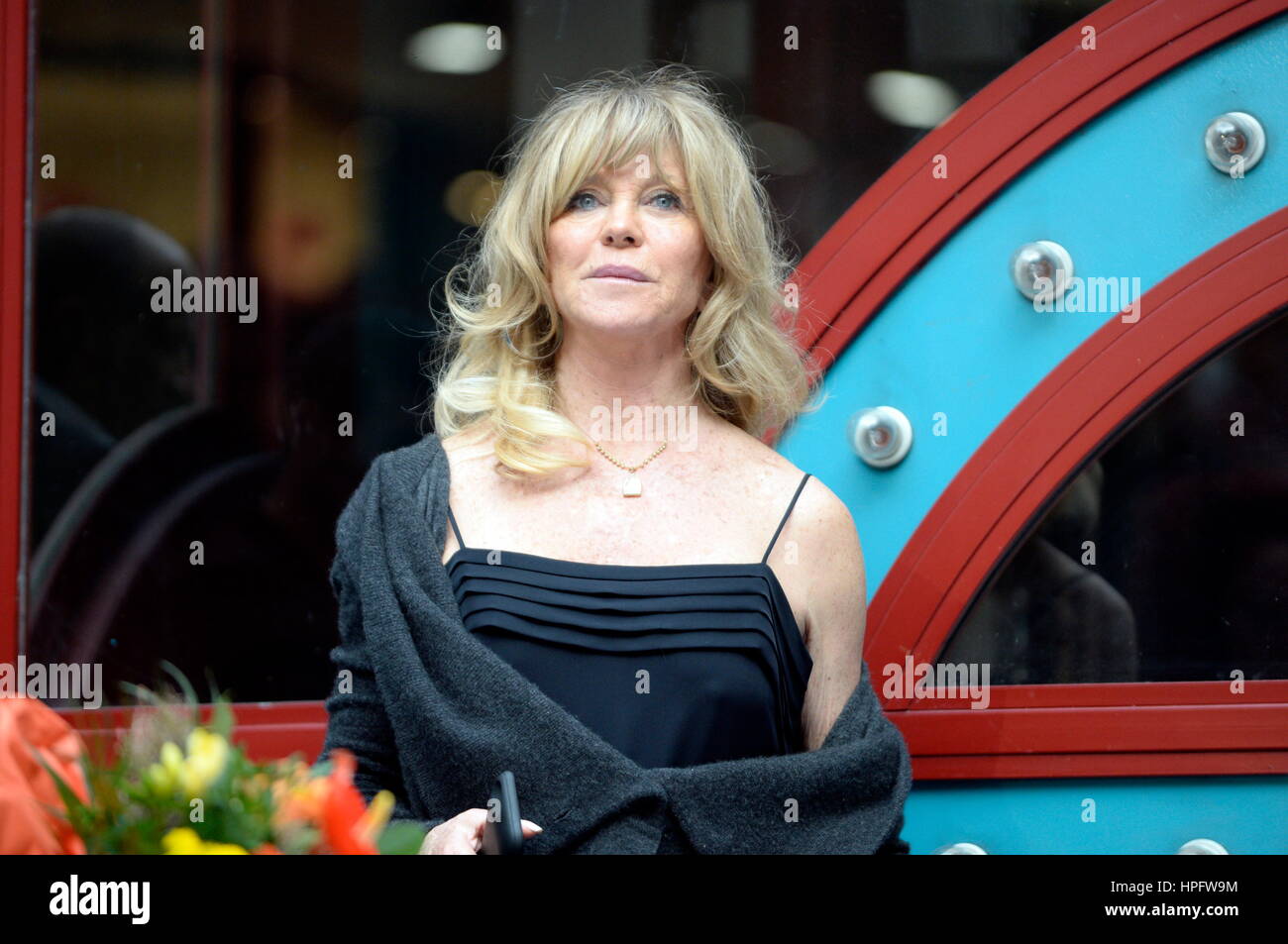 Viena, Austria. 22 Feb, 2017. Goldie Hawn estrella cinematográfica estadounidense posa para las fotos como el baile de ópera invitado de honor en 2017, en una conferencia de prensa en Viena, Austria, el 22 de febrero de 2017. © Franz Perc/Alamy Live News Foto de stock