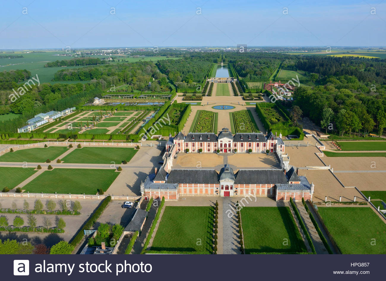 Francia, HauteNormandie, Eure (27), Le Neubourg, el Château du Champ de Bataille, castillo del