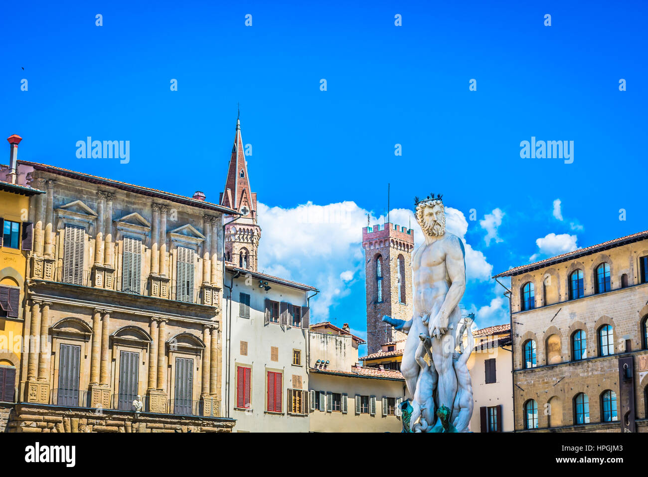 Increíble arquitectura en la ciudad de Florencia, Italia lugares de viaje. Foto de stock