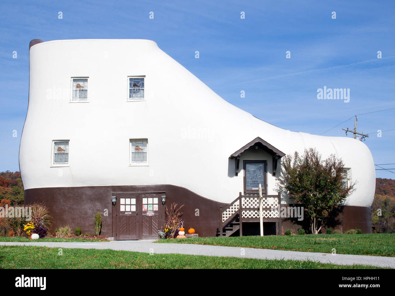 Casa en forma de zapata Hellam Pennsylvania Foto de stock