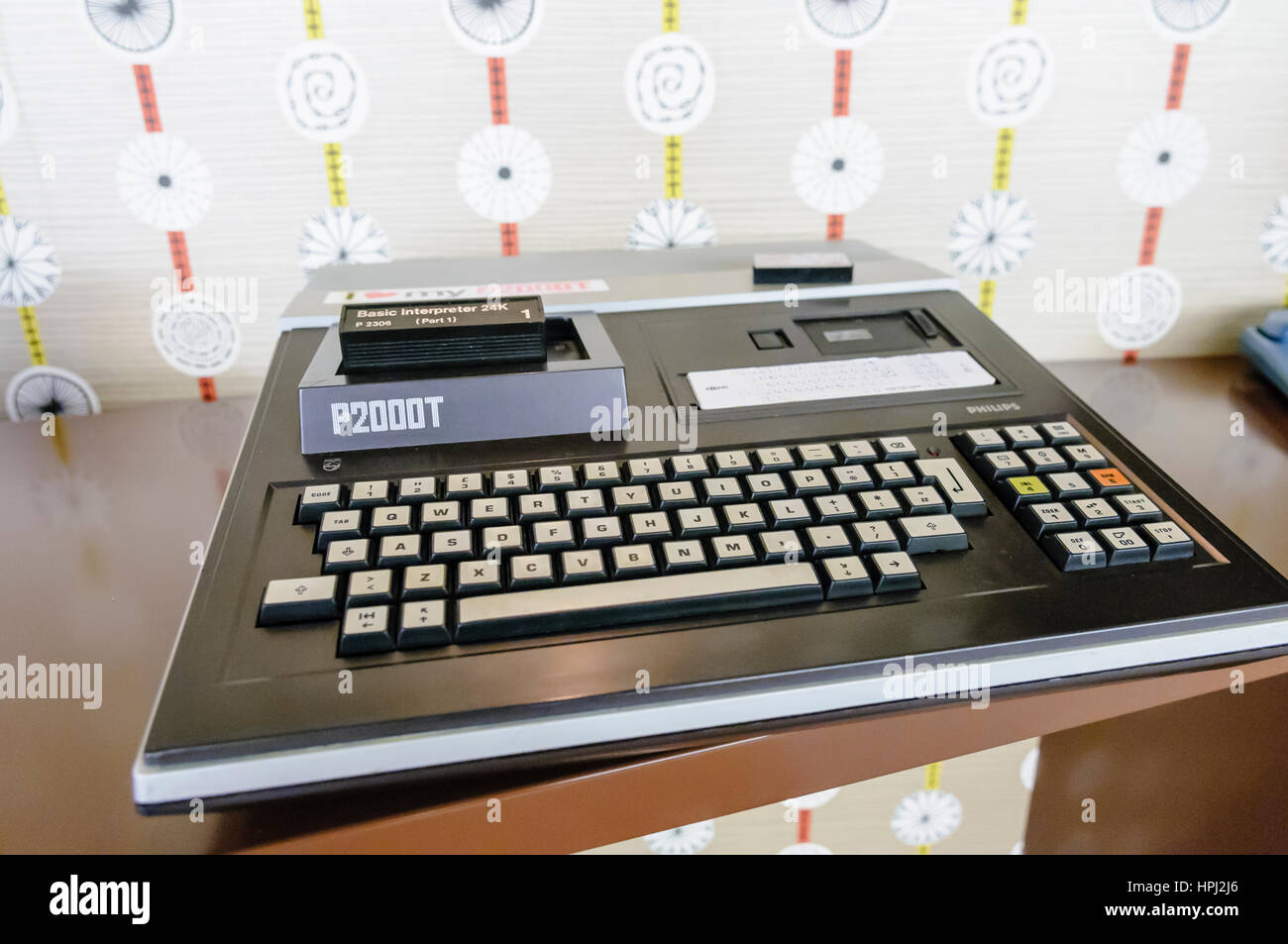 Philips P2000T home PC y consola de video juego, lanzado Marzo de 1980. Foto de stock