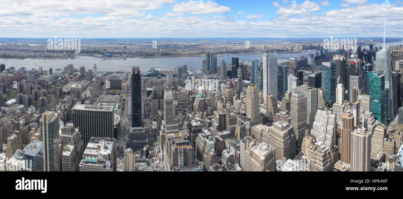 La Ciudad de Nueva York. Vista desde la cima de la roca, el Rockefeller Center Foto de stock