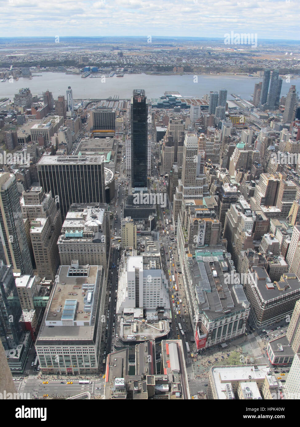La Ciudad de Nueva York. Vista desde la cima de la roca, el Rockefeller Center Foto de stock