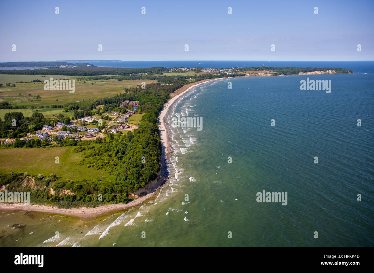 Costa, Costa, Rügen, Mönchgut, Thiessow, East Coast, Pomerania Occidental, Mecklenburg-West Pomerania, Alemania Foto de stock