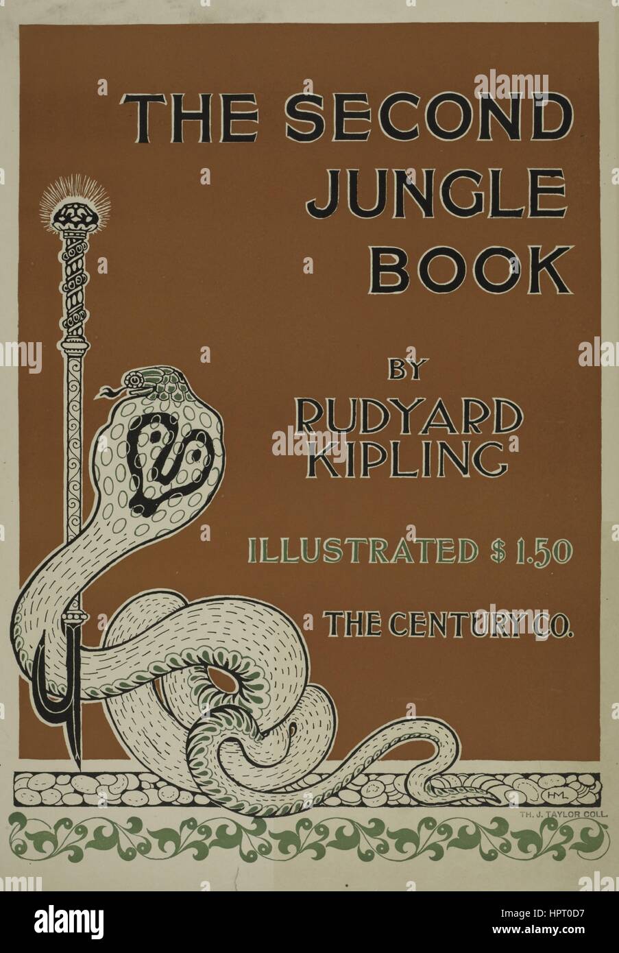 Cartel de publicidad de la novela "El segundo libro de la selva' de Rudyard  Kipling, 1903. Desde la Biblioteca Pública de Nueva York Fotografía de  stock - Alamy