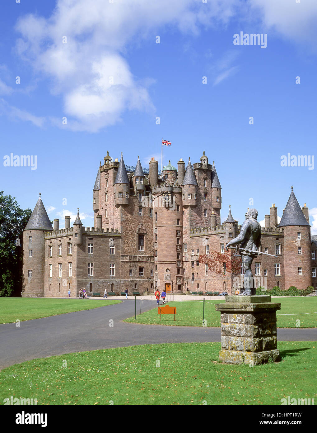Siglo xvii el Castillo de Glamis, Glamis, Angus, Escocia, Reino Unido Foto de stock