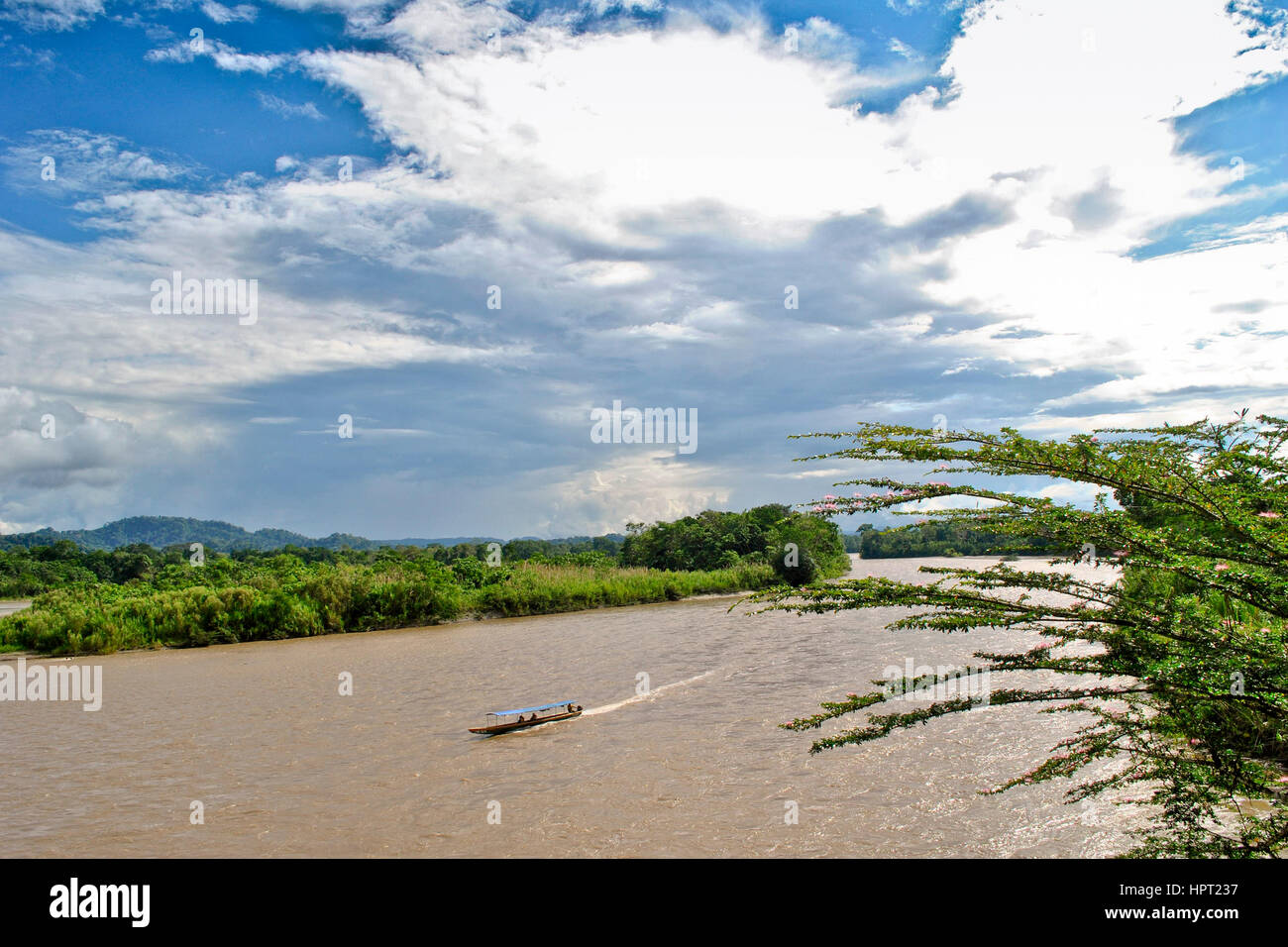 Río Napo. La Amazonia. La provincia de Napo. Ecuador Foto de stock