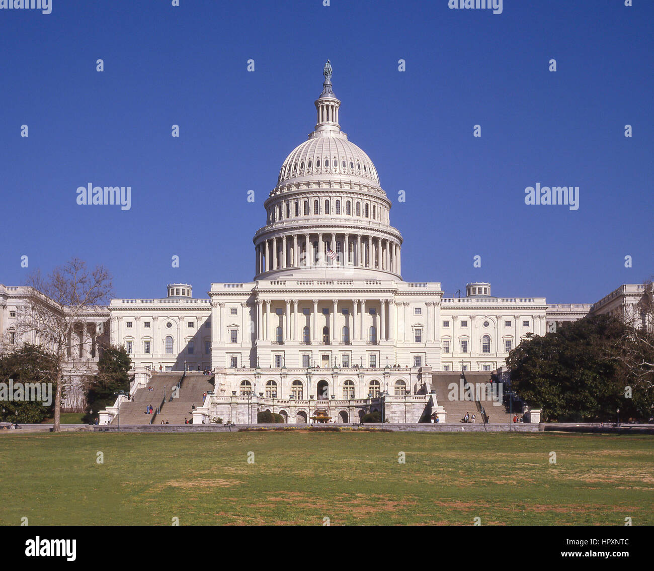 El edificio del Capitolio de los Estados Unidos, el Capitol Hill, Washington DC, Estados Unidos de América Foto de stock