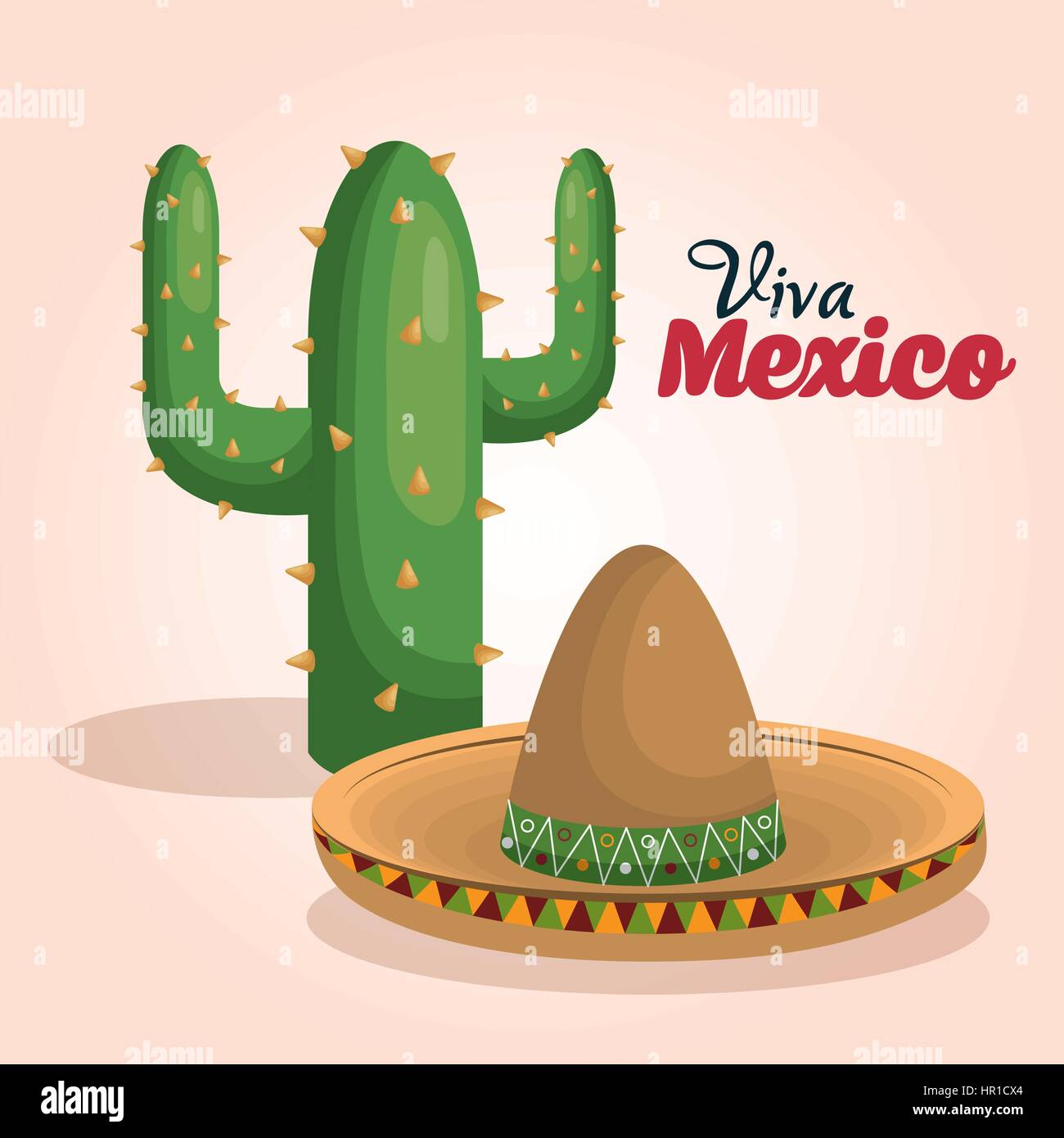 Viva México icono póster Imagen Vector de stock - Alamy