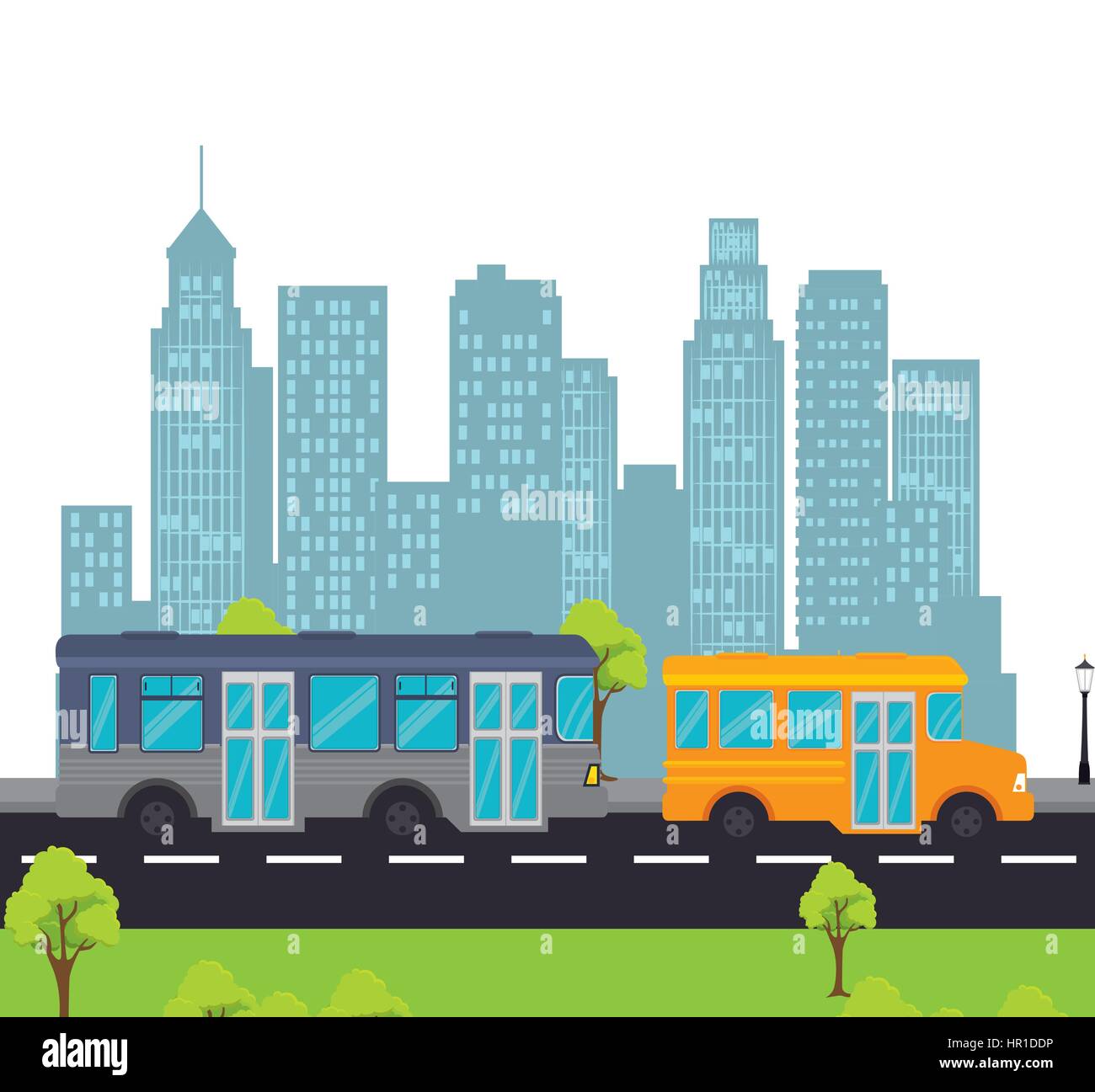 Icono de transporte público bus Ilustración del Vector