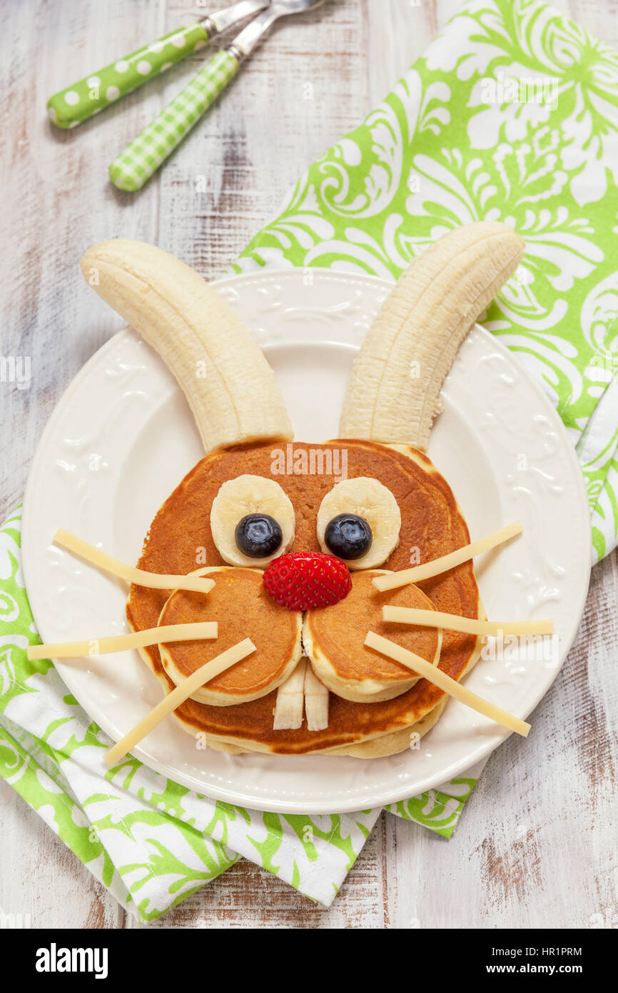  Mini gofrera de conejo de Pascua, hace que el desayuno de  vacaciones sea especial para niños y adultos con bonitos gofres o  panqueques de conejito, plancha de gofre individual de 4