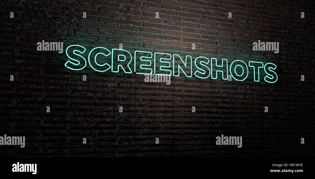 Capturas De Pantalla Signo De Neon Realista Sobre La Pared De