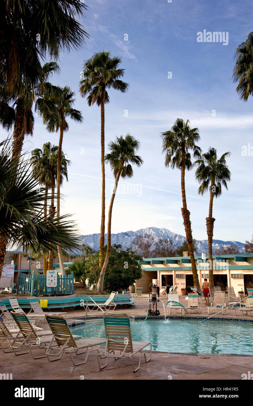 Desert Hot Springs Inn and Spa en California Palm Desert Foto de stock