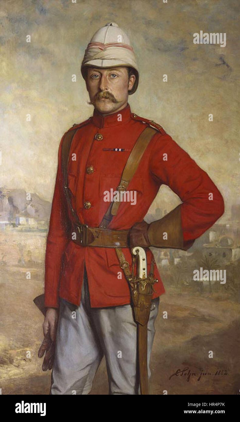 El príncipe Arturo, Duque de Connaught (1850-1942), Carl Rudolph Sohn, 1882 Foto de stock