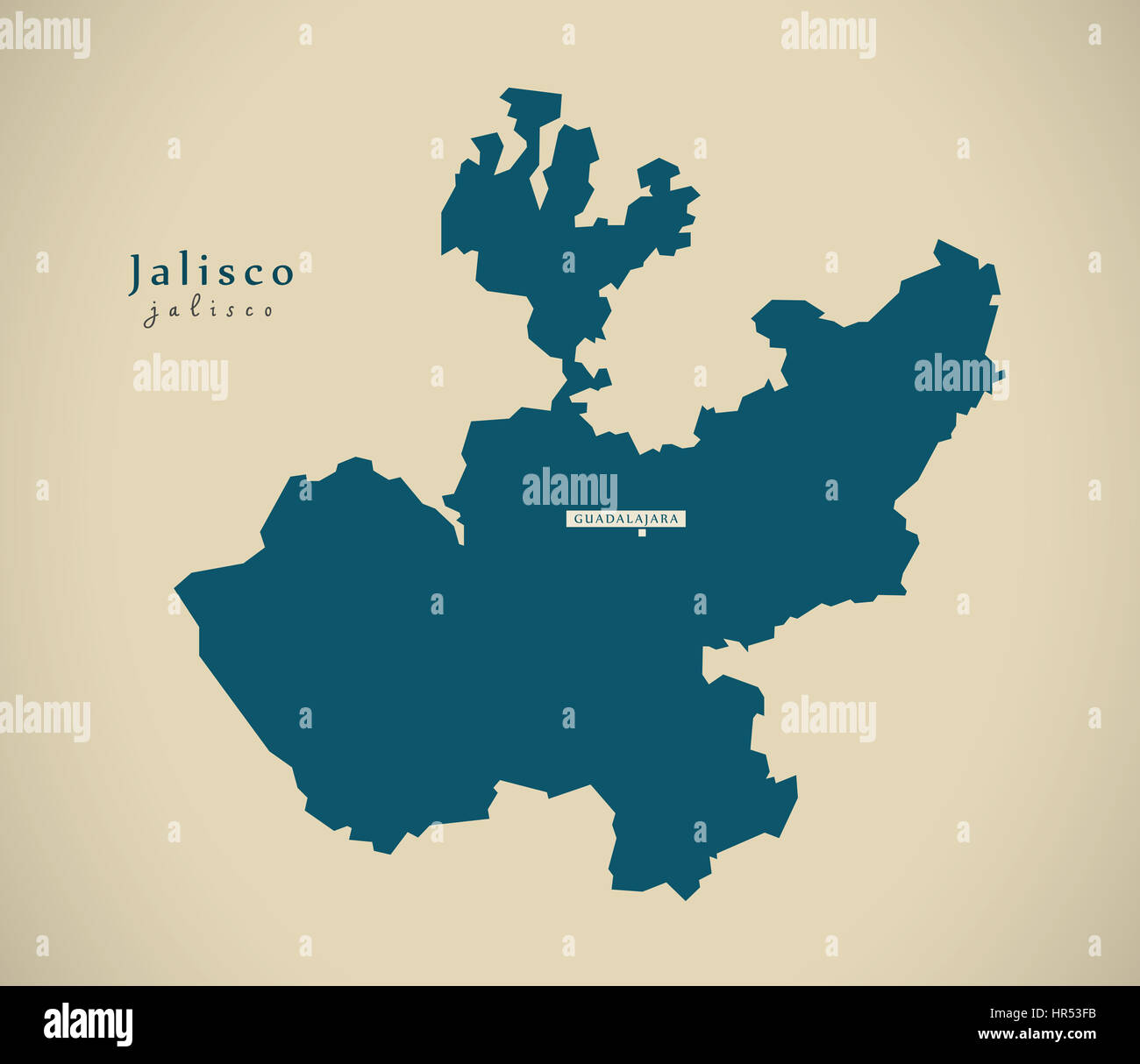 Mapa De Jalisco Con Regiones Fotografías E Imágenes De Alta Resolución Alamy 9440