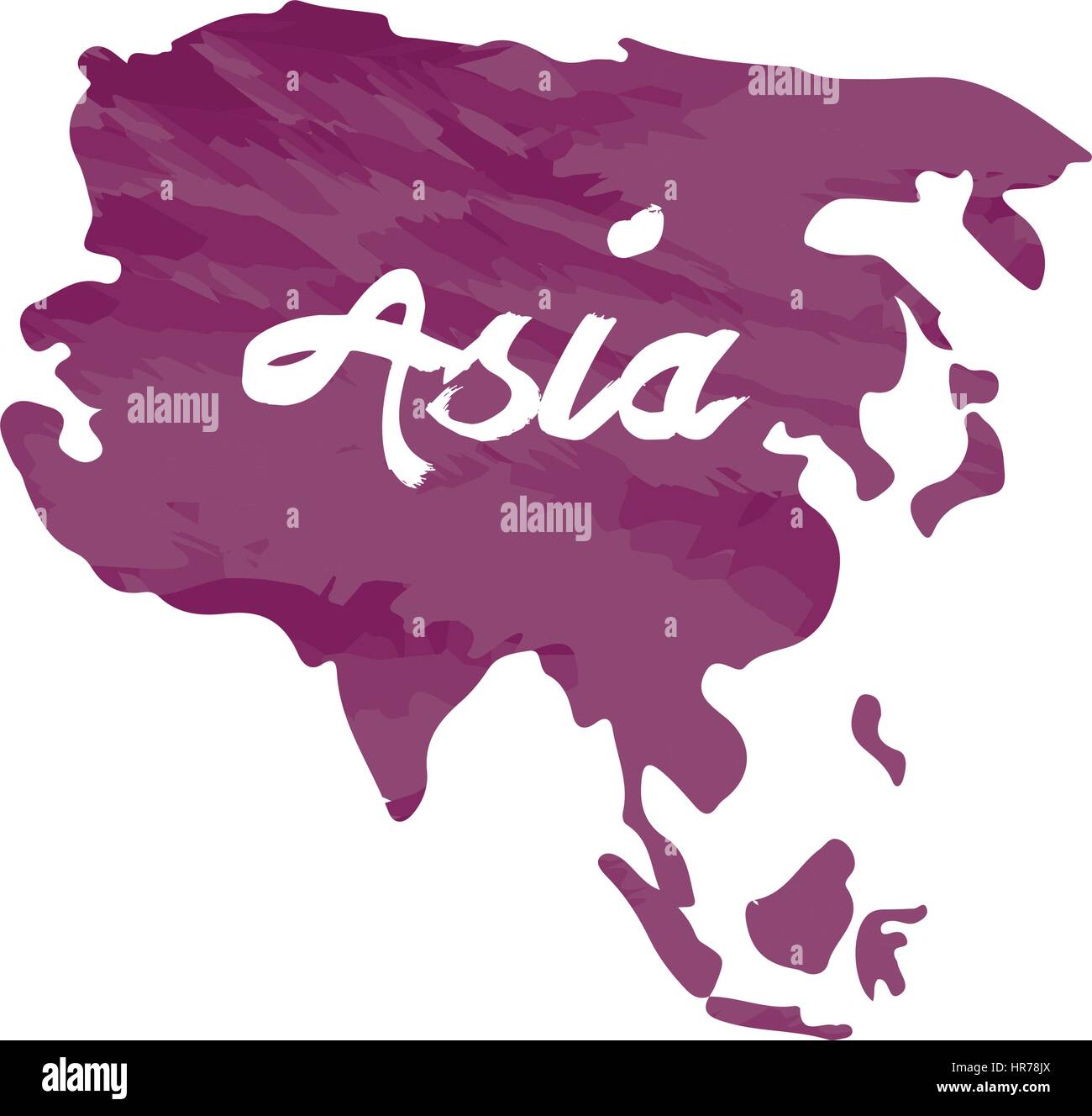 Mapa De Asia Aislado Imagen Vector De Stock Alamy 3298