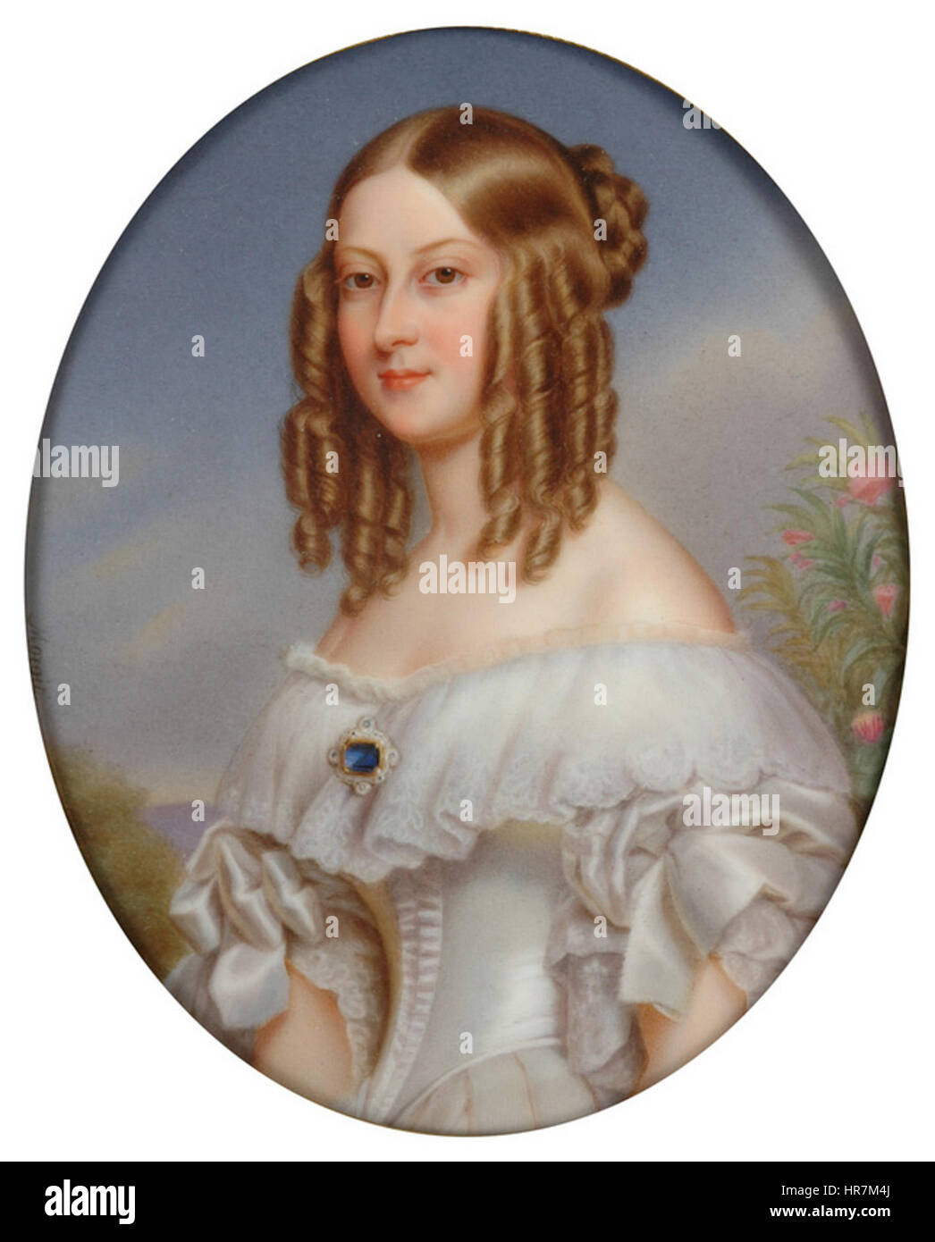 Victoria de Sajonia-Coburgo-Gotha, duquesa de Nemours Foto de stock