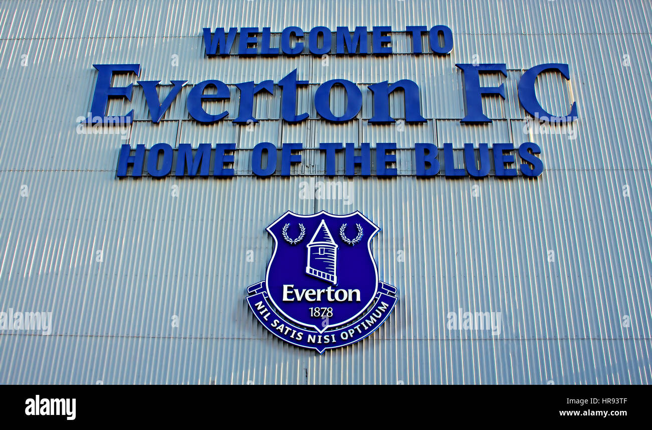 Everton Football Club Crest Foto de stock