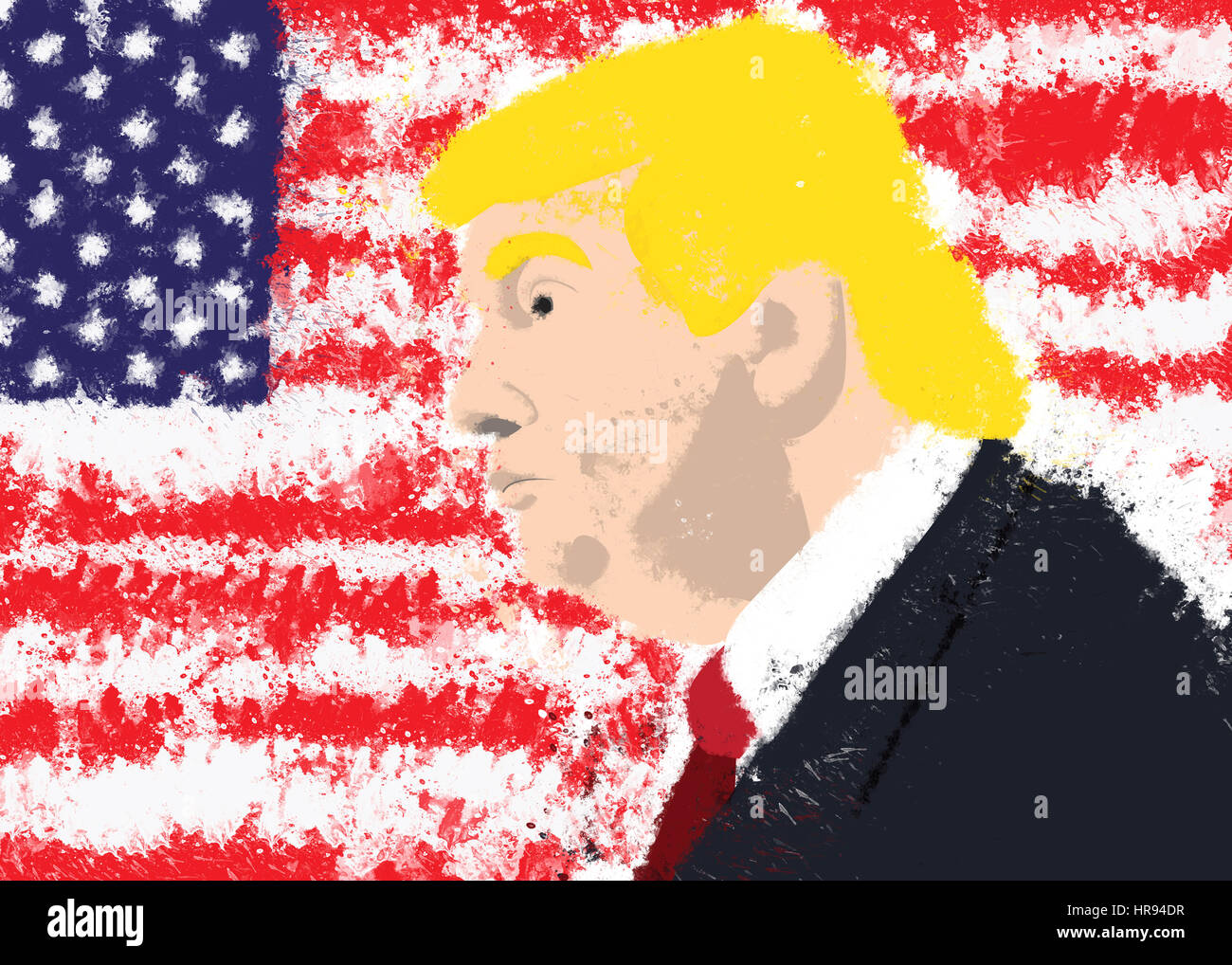 Donald Trump, presidente de EE.UU. Foto de stock