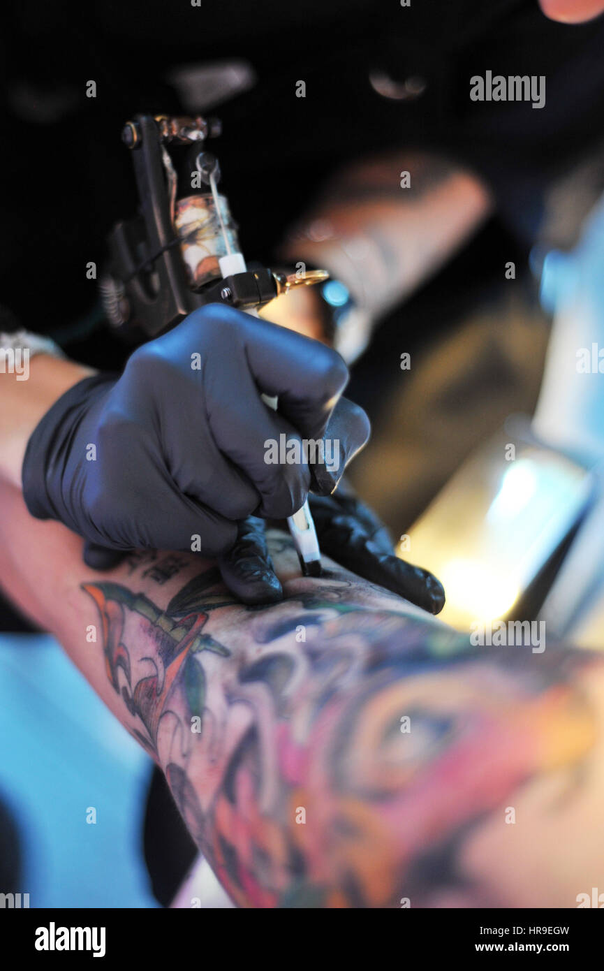 Tatuaje de Pez Koi Foto de stock