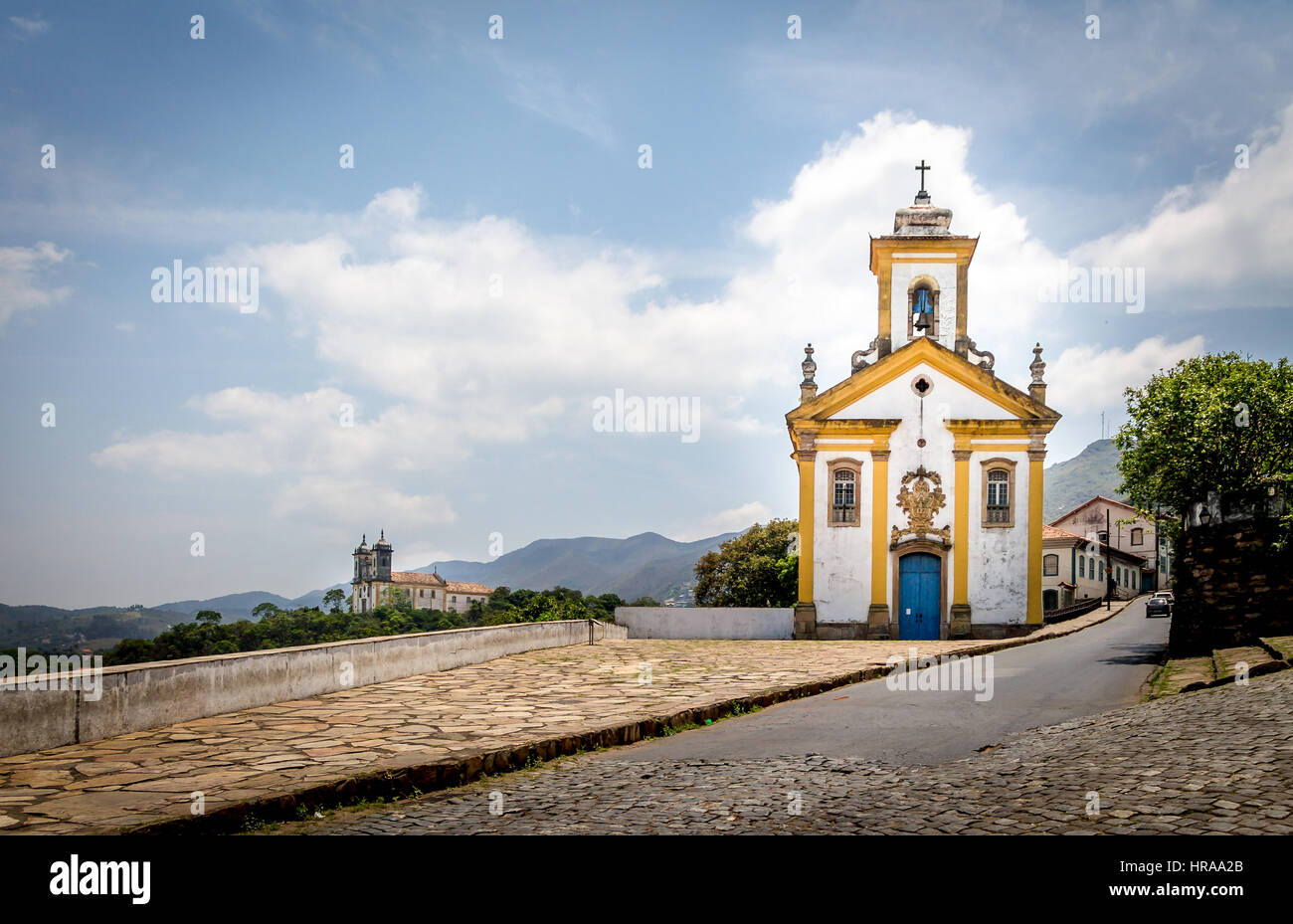 Iglesia en Ouro Preto, Minas Gerais, Brasil Foto de stock