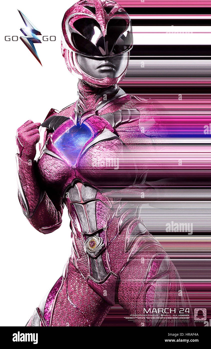 Los Power Rangers, advance character poster, Naomi Scott como la Pink Ranger,  2017. ©Lionsgate/cortesía Colección Everett Fotografía de stock - Alamy