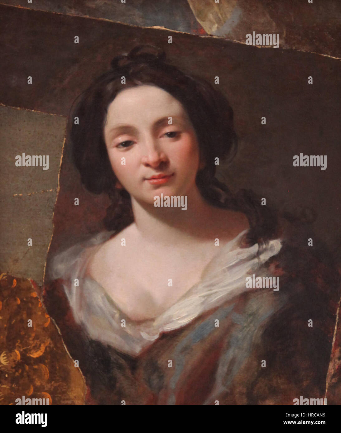 Simon Vouet retrato de Virginia da Vezzo Foto de stock