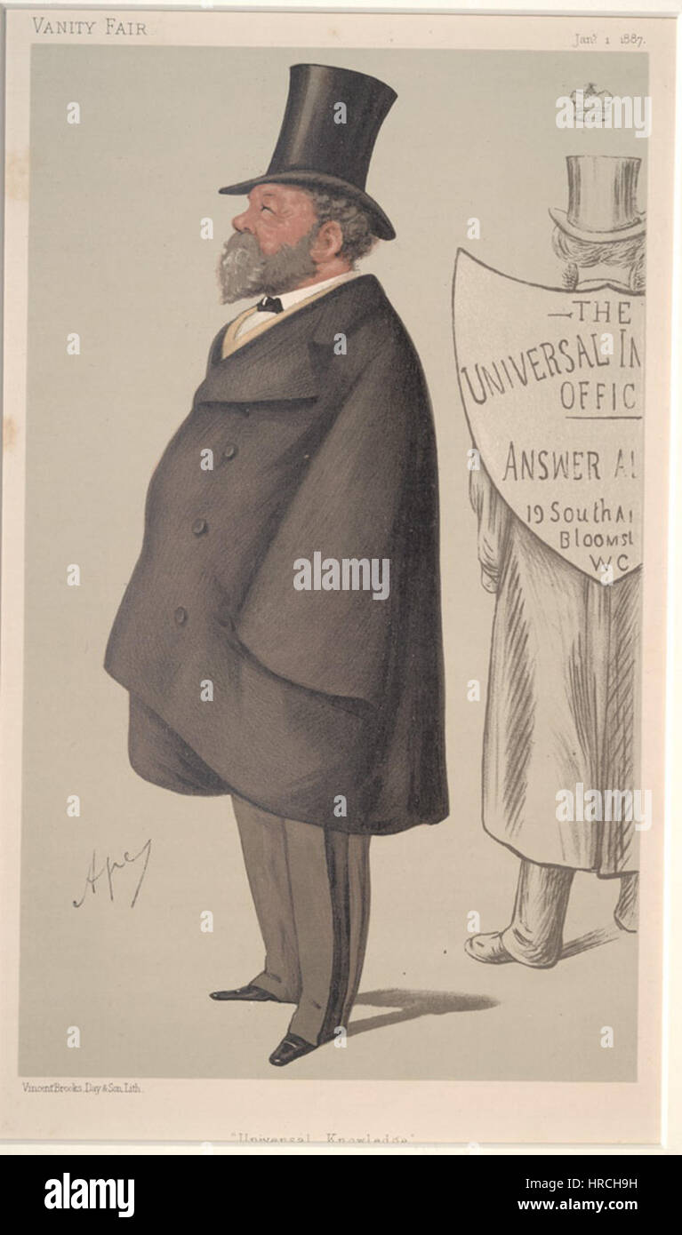 Charles Wilde, Vanity Fair, 1887-01-01 Foto de stock