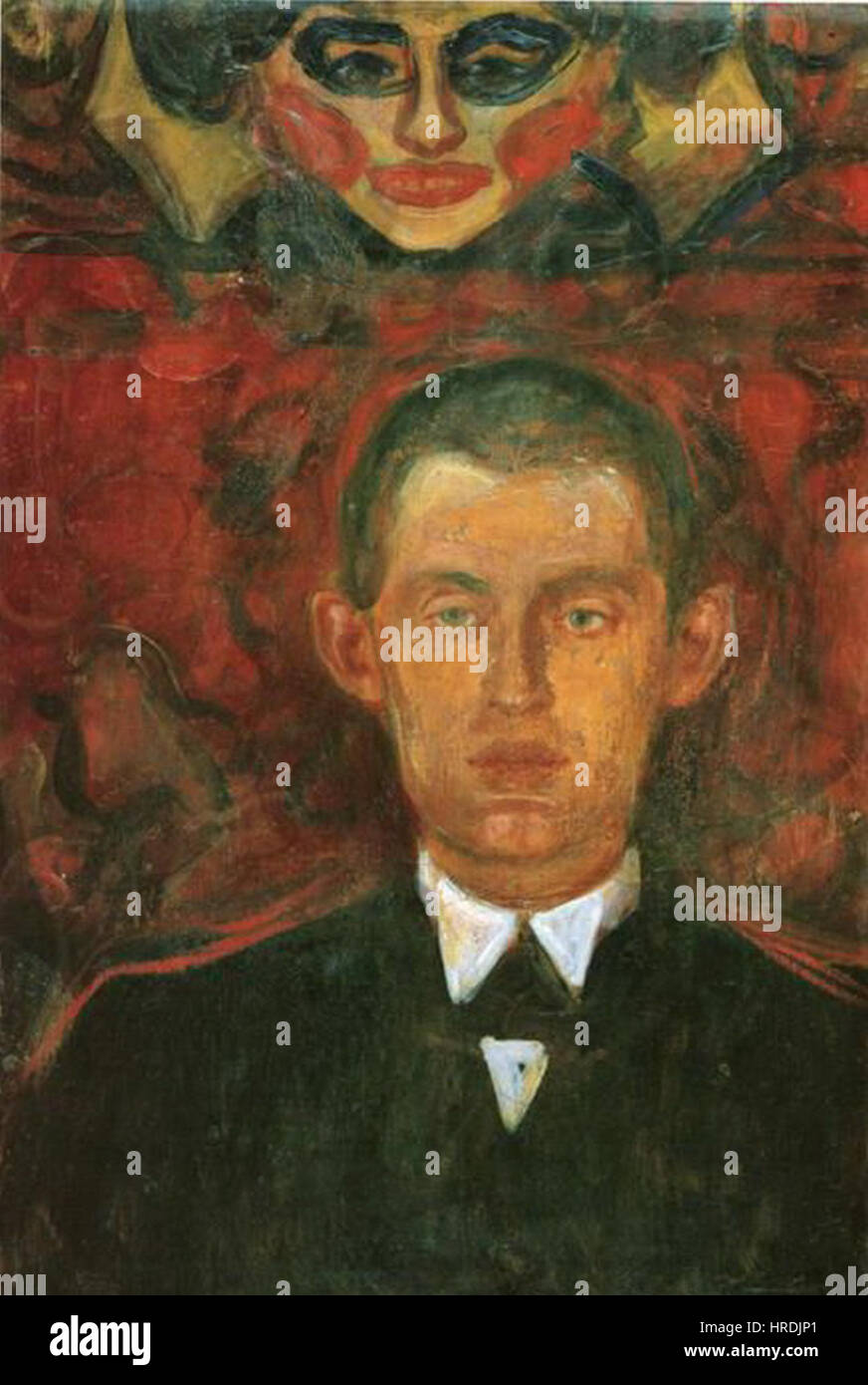 Edvard Munch - Autorretrato bajo la máscara de una mujer Fotografía de  stock - Alamy