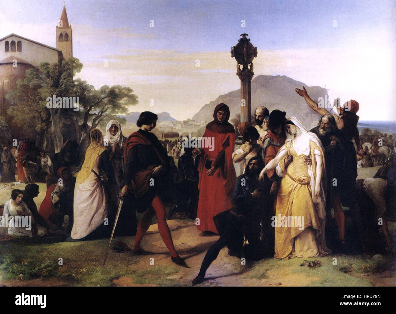 I vespri siciliani por Francesco Hayez Fotografía de stock Alamy