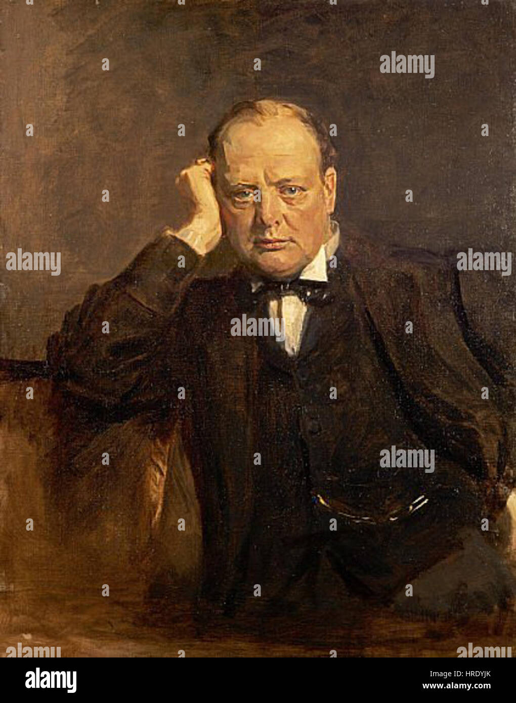 Sir Winston Churchill (more) Foto de stock