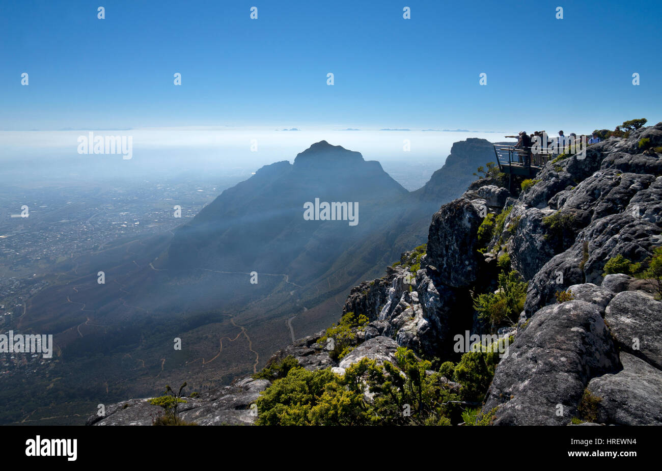 Table Mountain, Ciudad del Cabo, Sudáfrica Foto de stock