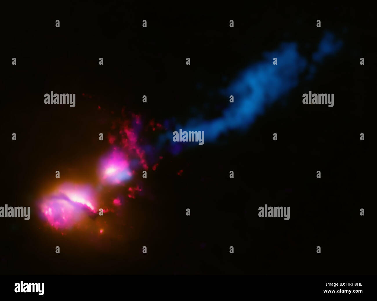 3C 321, Death Star Galaxy Foto de stock