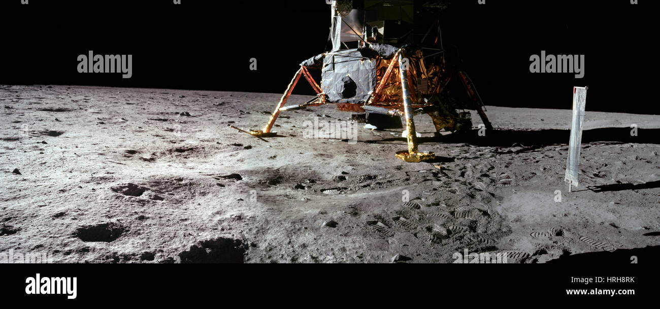 El Módulo Lunar Apolo 11 Foto de stock