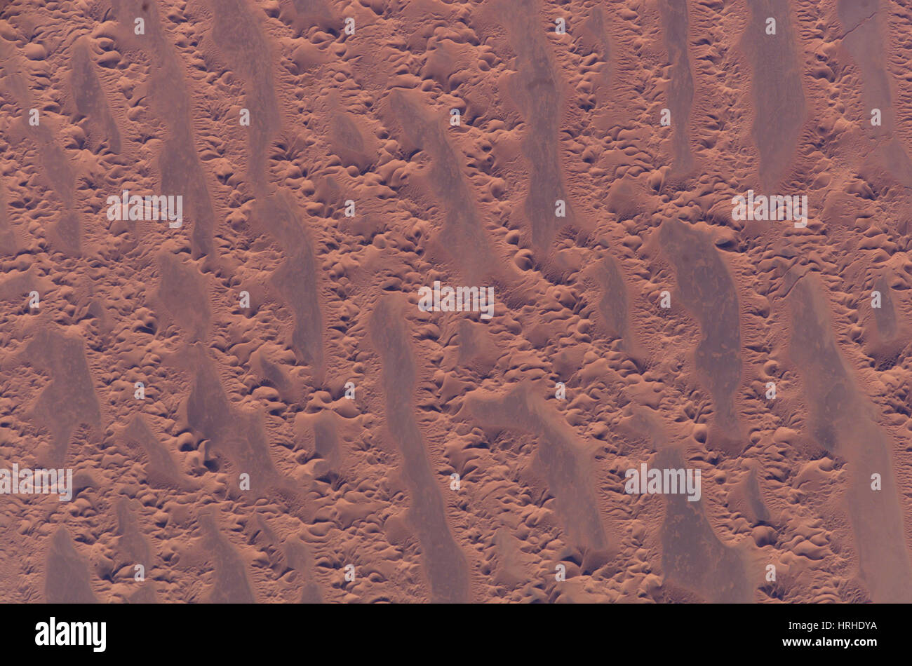 Este mar de arena, Argelia, desde el espacio Foto de stock