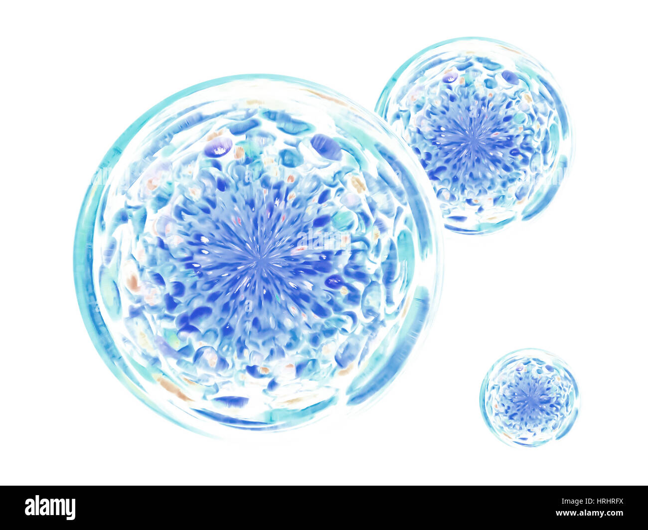 Virus - Bacterias - Celular - Microbio - Resumen ilustración Foto de stock