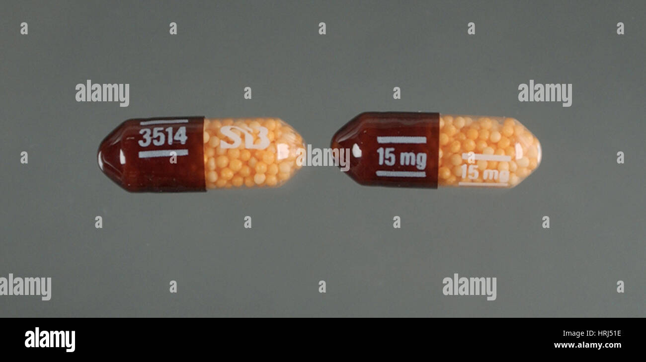 Dexedrine, medicamento para el TDA/H y la narcolepsia Fotografía de