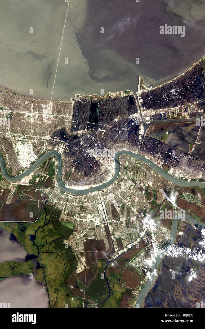 Nueva Orleáns tras el huracán Katrina Foto de stock