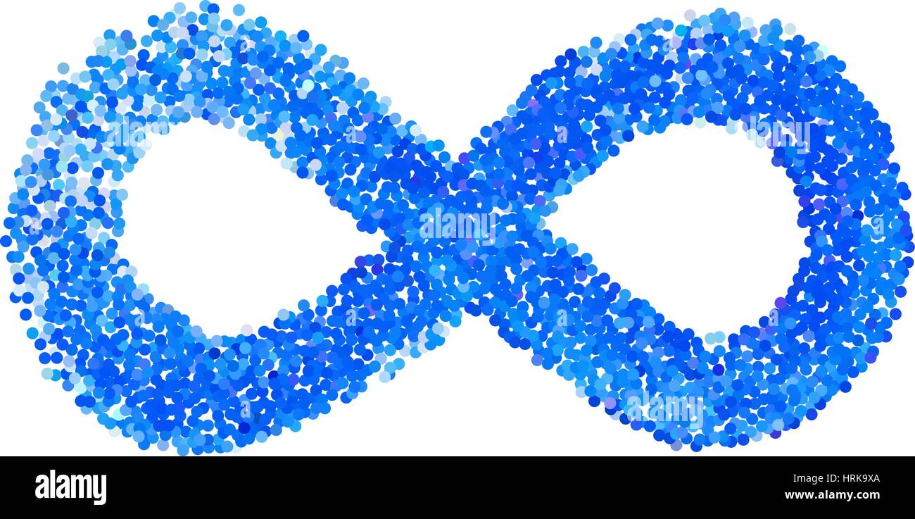 El símbolo de infinito puntos Imagen Vector de stock Alamy