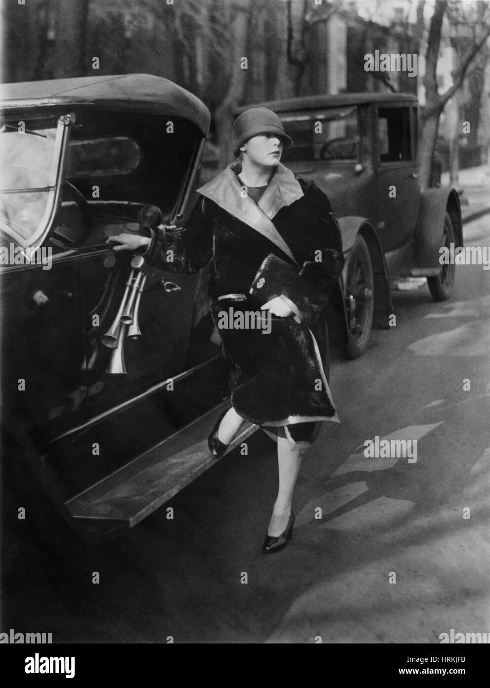 Mujer con Roadster, 1926 Foto de stock