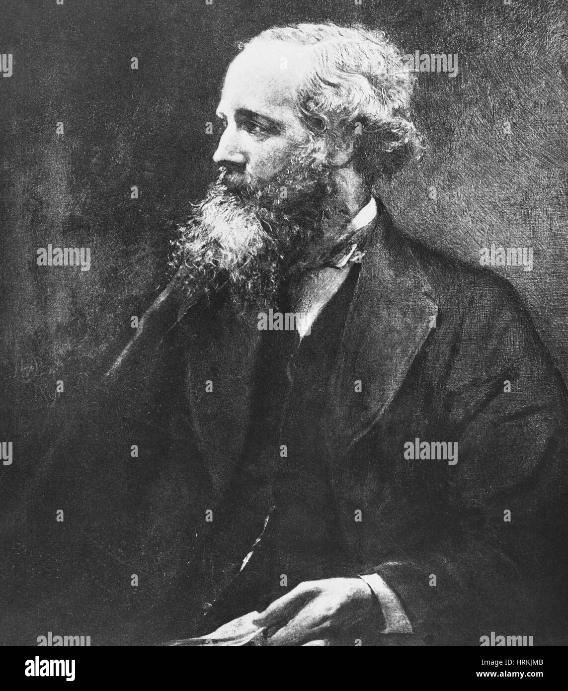 James Clerk Maxwell, físico escocés Foto de stock