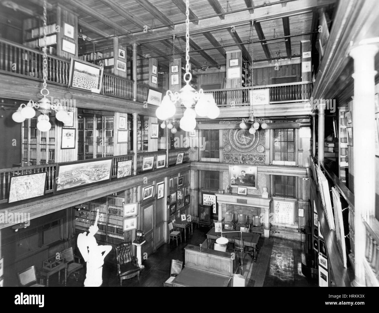 Thomas Edison de la biblioteca Foto de stock