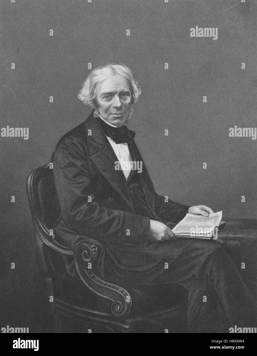 Michael Faraday, físico inglés Foto de stock