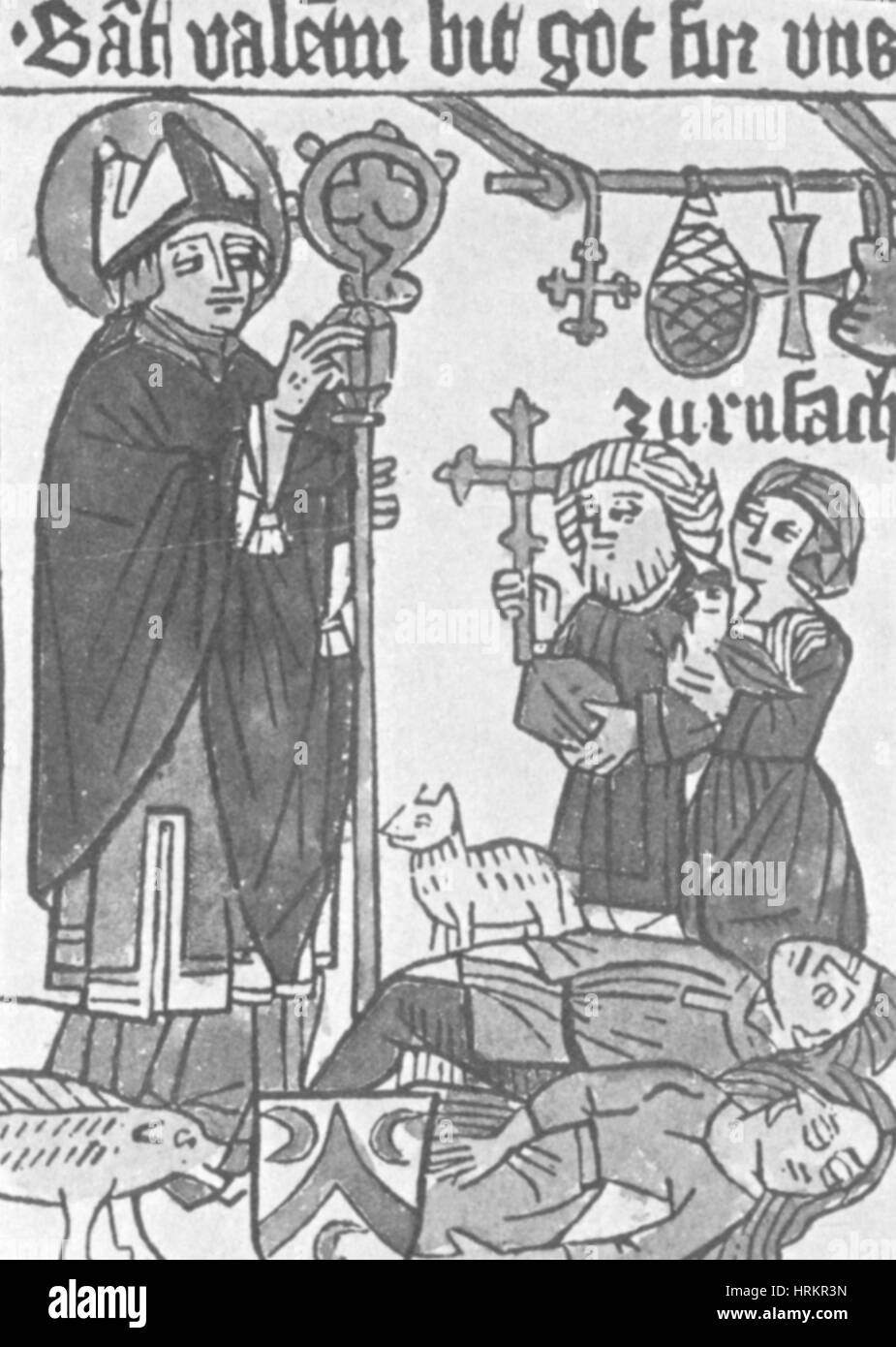 Muerte Negra, del siglo XIV. Foto de stock